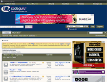 Tablet Screenshot of forums.codeguru.com
